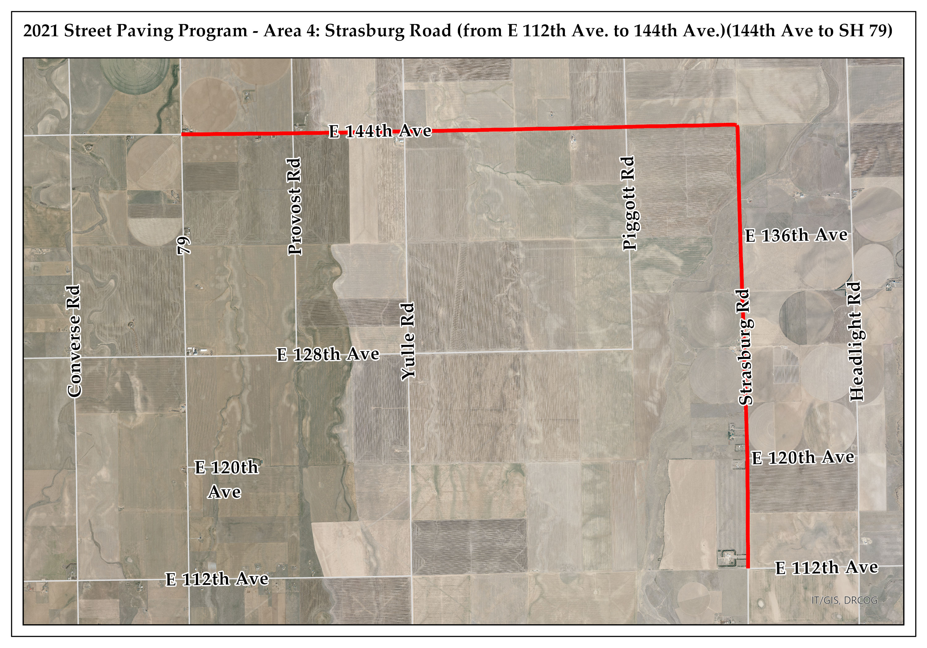 Area 4 – Strasburg Rd. from E. 112th Ave. to 144th Ave. - 144th Ave. to SH 79