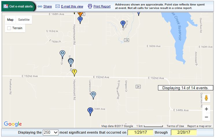 North District 5 crime and traffic map