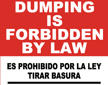 Dumping Sign